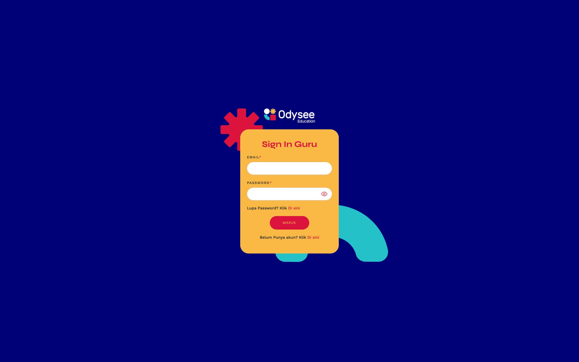 Teacher Account Access Page