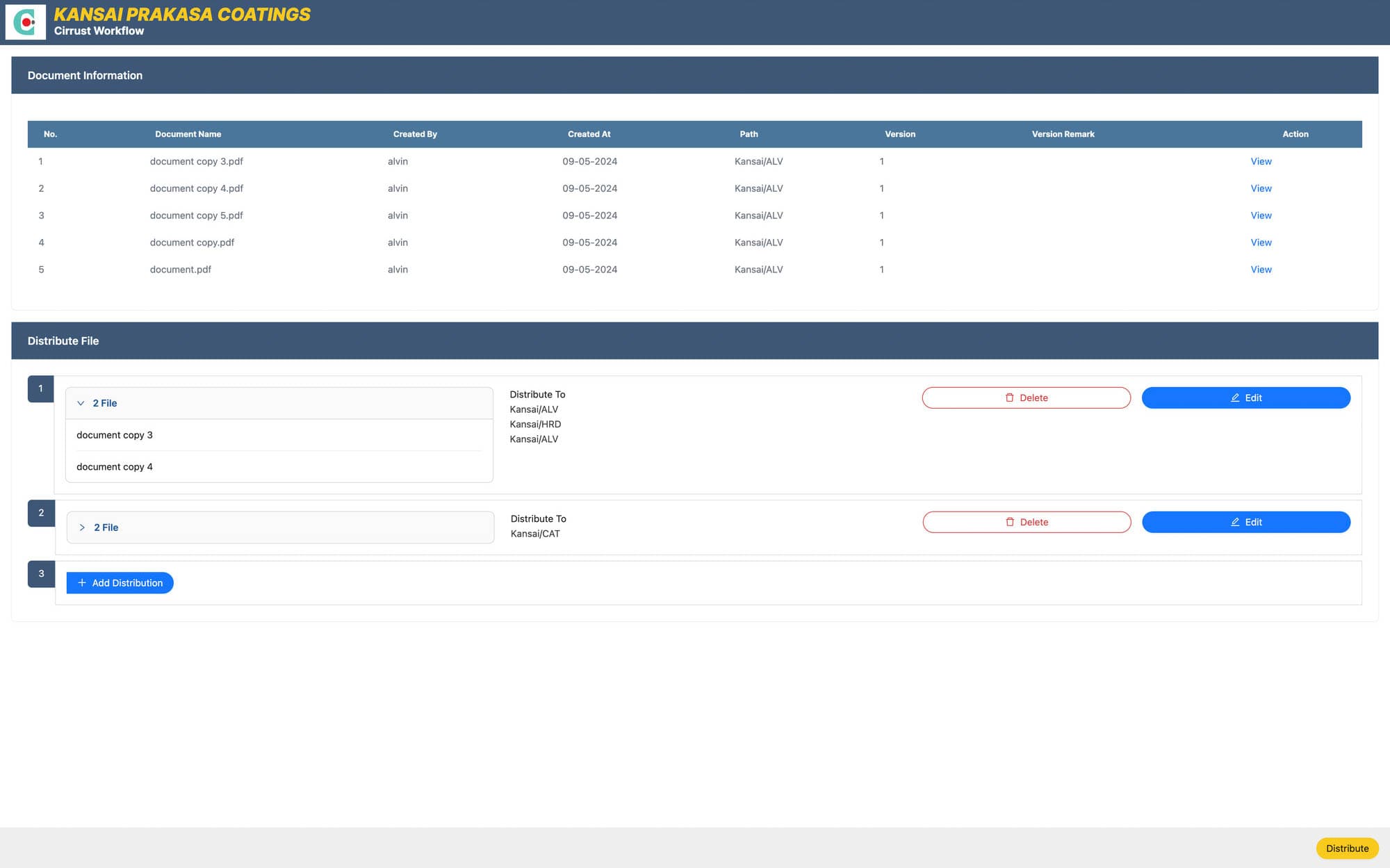 Kansai Integration App : Distribution File